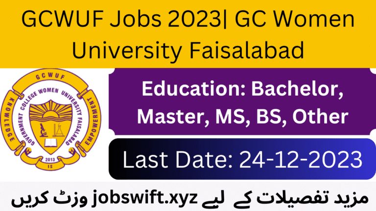 Job Openings at GC Women University Faisalabad 2023