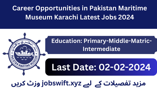 Latest Jobs at Pakistan Maritime Museum Karachi
