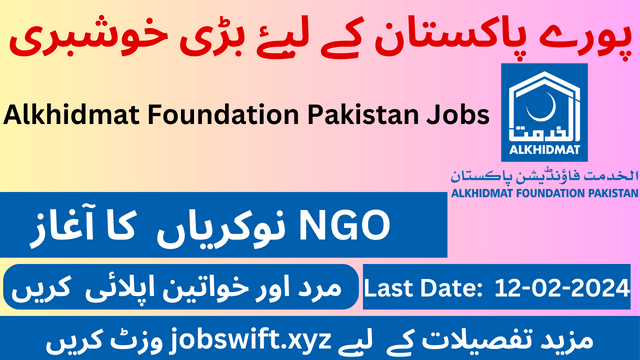 Latest Jobs at Alkhidmat Foundation 2024: Apply now