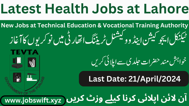 Latest Health Job at Pakistan: Apply Now